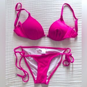 Venus Hot Pink Push-up Bikini Set